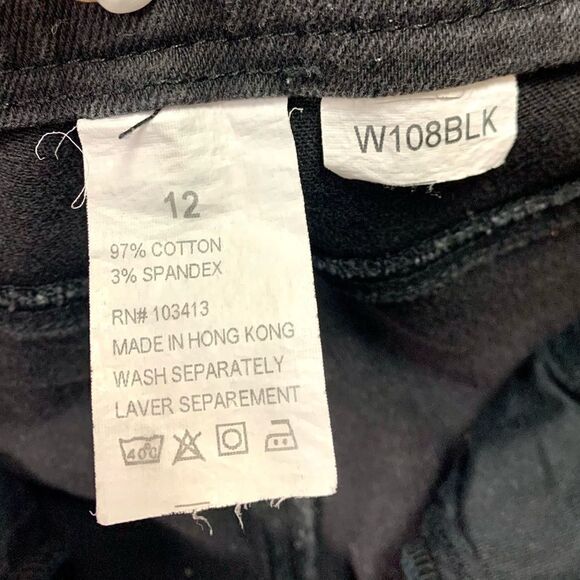 Vintage Western Ethics High Rise Black Studded Jeans - Picture 9 of 9